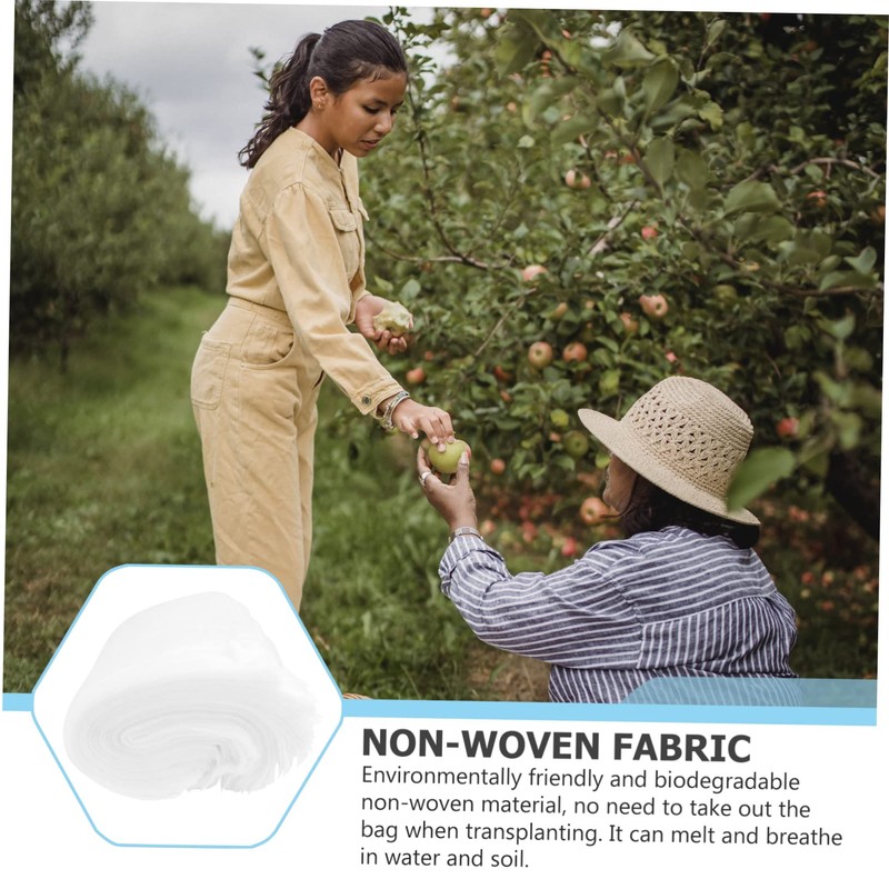 BESPORTBLE 100pcs Eco-Friendly Biodegradable Plant Grow Bags Fruit Mesh Bags