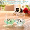 Ymyaye Mr and Mrs Wine Glasses Wedding Gifts,Wedding Glasses for