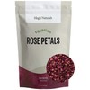 MagJo Naturals Red Rose Petals, Dried, Culinary Grade A, Harvested