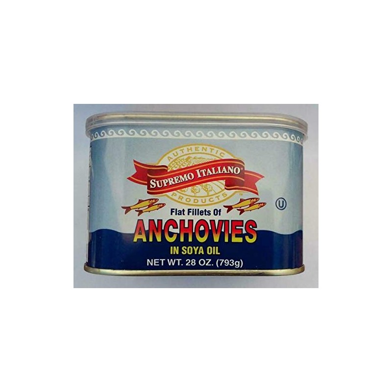 Supremo Italiano - Anchovies in Soy Oil - 28 oz