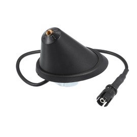 Partuto Antenna Base No.1J0035501F - Car Roof Radio Antenna Base Mount - for Volkswagen Beetle 1998-2010 Metal Balck - 1 Pc