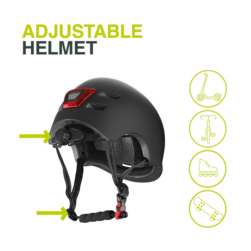NEWRBAN Uni - Adult Newmledhelmetlk Helmet, Black, L