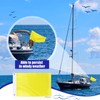 2 Pcs Yellow Quarantine Flag Blank Nautical Quarantine Message Flags