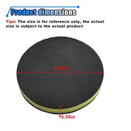 5.82'' Fine Grade Car Clay Bar Pad, Wipe Foam Pads for Car Polisher and Rotary Polisher, DA Polish Pad Replacement Tool for Remove, Novel Auto Detailing Kit(1PC)