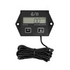 Small Engine Hour Meter and Digital Tachometer, Waterproof Inductive Tacho