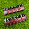 2 Pack Veteran Edition Car Emblem - 3D Metal Badge