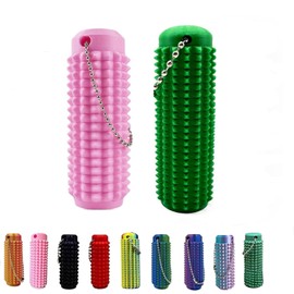TUQI Little Ouchies Fidget, Mini Juguete para ansiedad de Bolsillo, Alivio del Dolor,2 Llavero para aliviar la ansiedad,Regalo novedoso para Amigos (Rosa + Verde)