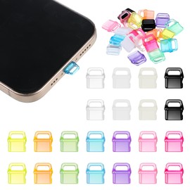 22 Pcs USB C Dust Plug, Colorful USB Dust Cover, Silicone Type C Anti-Dust Charging Port Cover with Hanging Hole, Compatible with All Type-C Devices, Laptops, Smart Phones