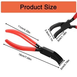Ftrule Folding Pliers 45° Bending Pliers, Folding Pliers, Sheet Metal Pliers Wide 22 mm, Sheet Metal Bending Pliers with Non-Slip Handle, Roofing Tool for Bending, Smoothing Sheet Metal