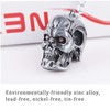 DTSFHTDAL 2PCS Keychain, The Terminator Skull Metal Keychain Skeleton Key