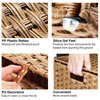 Greenstell Laundry Hamper with lid, No Install Needed, 110L Wicker