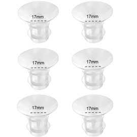 Flange Inserts 17mm 6PC,Compatible with Momcozy S12 Pro/S9 Pro/S12/S9 Wearable Breastpump Cup,Suitable for Medela/Spectra/Elvie/Willow/TSRETE 24mm Shields/Flanges,Reduce 24mm Tunnel Down to 17mm,6pcs