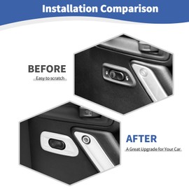 RT-TCZ for Jeep JK Door Lock Switch Cover Trim Bezel White for Jeep Wrangler JK JKU 2011-2017 White Interior Accessories 2pcs