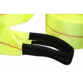 ABN Tow Winch Rope with Loops – Offroad Vehicle Recovery Strap – 30 Feet x 4in – 20,000 lbs Pound Towing Capacity