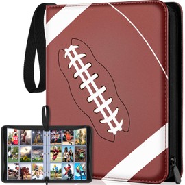 900 Pockets Football Card Binder Sleeves for Trading Cards, 9-Pocket Football Card Sleeves Album Holder Protectors for Basketball Baseball Sports Cards