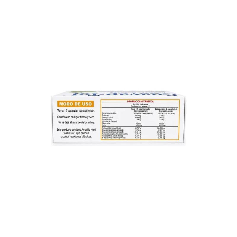 Suplemento Con Omega 3 Y 6 + Eucalipto Menta Y