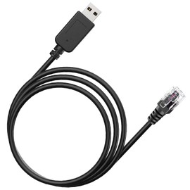 Plozoe Radar Detector Cord, USB to RJ11 Cable,RJ11 Plug Power Cable,for Escort Uniden Radenso XP Beltronics Cobr Whistler Radar Detector,Replacement Power Cable for Radar Detectors (RJ11-9.84ft)