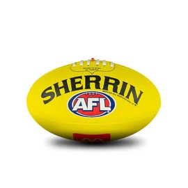 Sherrin AFL Replica All Surface Football, Yellow, Size 2