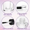 AHIER Empty Nail Polish Clear Bottles with Brush Cap Funnel