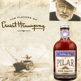 Flavors of Ernest Hemingway Sauces, The Pilar BBQ Sauce, 12 ozs, 2 Pack - Gluten Free, No MSG, No HFCS