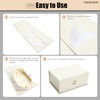 YACEYACE Small Gift Box Bulk, 1Pcs Pale Gold Gift Wrap