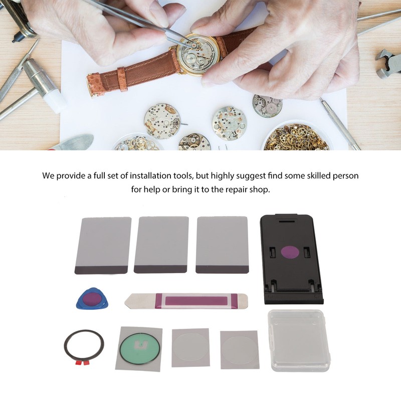 Watch Screen Replacement Kit Replacement Front Lens Glass Compatible For