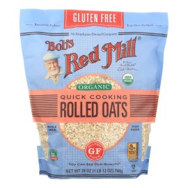 UD_Bob's Red Mill-Organic Quick Cooking Rolled Oats-Gluten Free-Case of 4 28 oz Each