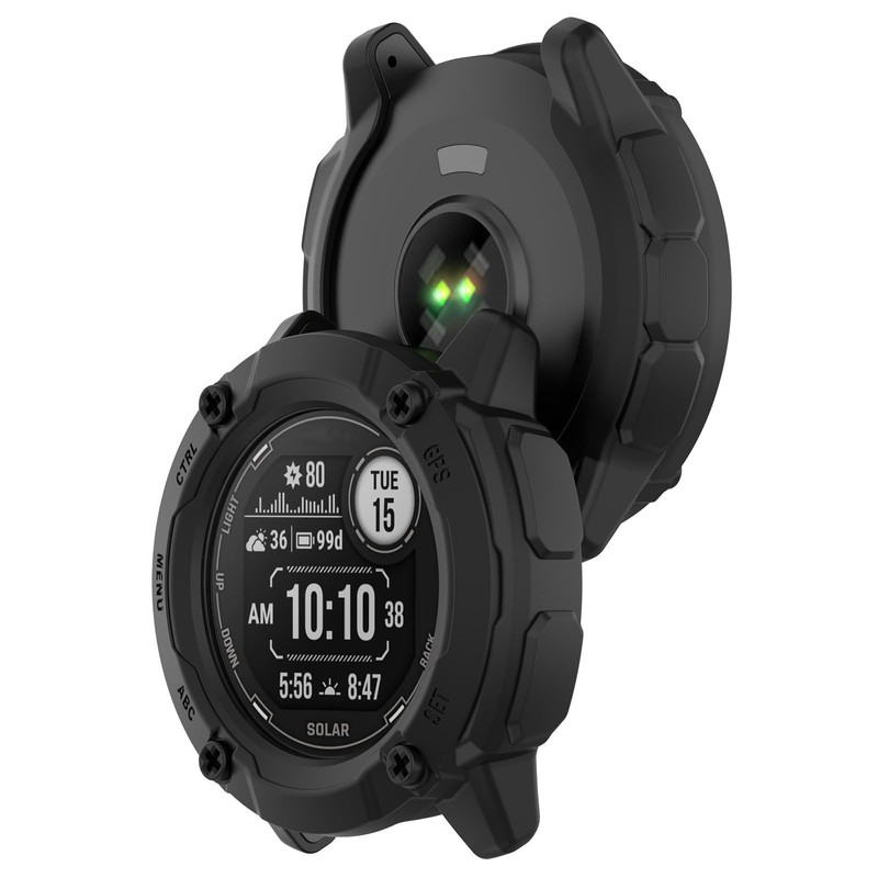 2Pack Case Compatible for Garmin Instinct 2X Solar Protector Bumper