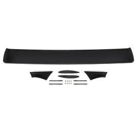 HECASA Rear Trunk Spoiler Wing Compatible with 1968-1972 Oldsmobile Cutlass 442 Rear Lid Wing Lip Splitter Plastic ABS Painted Black