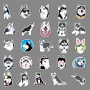 Husky Animal Sticker Set 50 Pieces Cute Decoration for Car