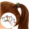 Mikinona 3sets Unique Dinosaur Hair Ties Stylish Comfortable Ponytail Holders