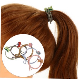 Mikinona 3sets Unique Dinosaur Hair Ties Stylish Comfortable Ponytail Holders for Boys and Girls 10pcs*3