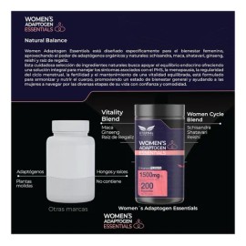 Womens Adaptogen Essentials 200 Caps Maca Reishi Schisandra