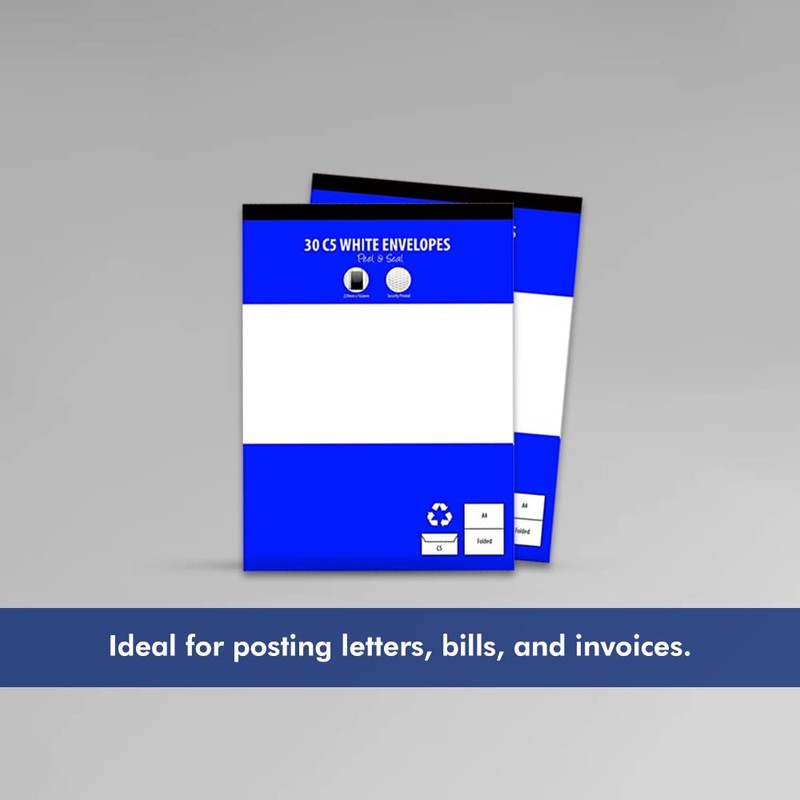 Premium Quality Office C5/A5 White Mailing Envelopes 80 GSM Peel