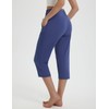 baleaf Womens Yoga Capri Pants with Zipper Pockets Summer Drawstring