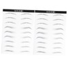 FRCOLOR 18 Pairs Eyebrow Sticker Kit Waterproof Artificial Eyebrows for