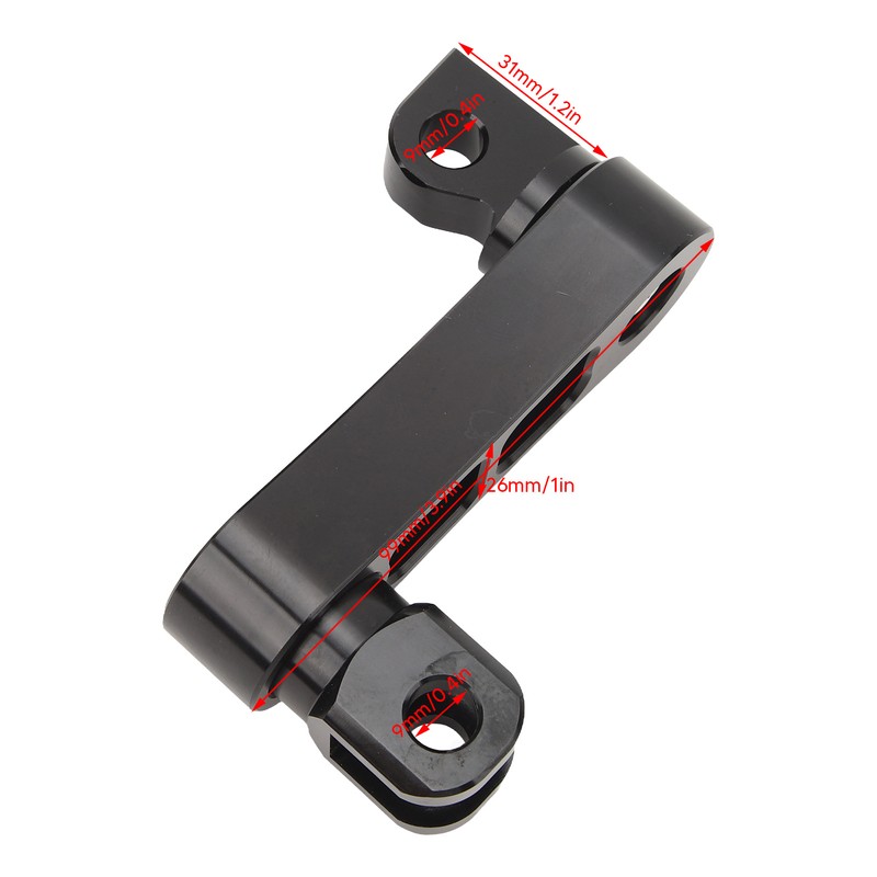 Motorcycle Foot Peg Highway Bracket 360° Adjustable Rugged Foot Peg