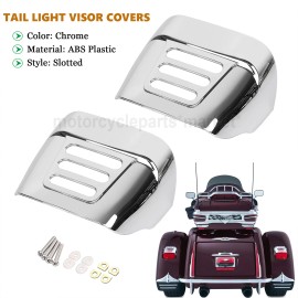 Unbranded Chrome Tail Light Visor Cover For Harley Tri Glide Ultra FLHTCUTG Trike FLHXXX