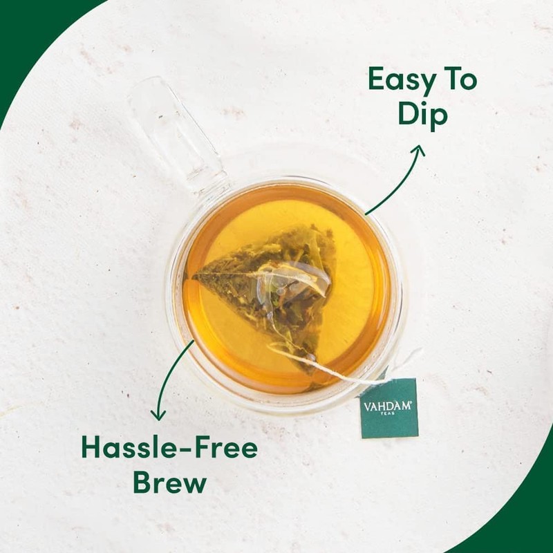 VAHDAM, Mint Green Tea Bags (30 Count) 100% Pure Leaf