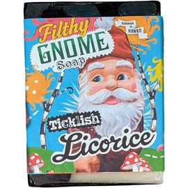 Filthy Gnome All Natural Ticklish Licorice Soap Bar, Black, 5.0 Ounce