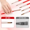 5 PCS Acrylic Nail Brush Set, Size 4/8/10/12/16# Professional Nail