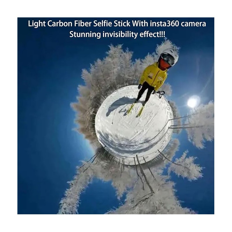 1.2 m Invisible Carbon Fiber Selfie Stick for insta360 x4