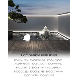 Dimmable Led Controller Only for Samsion AC 110V -120V COB Led Rope Lights Outdoor Waterproof Single Color Light, Compatible with B0CCD7K33W B0CCD6S38Z B0CCD84YLN B0CLTZHR2N (No Rope Light)