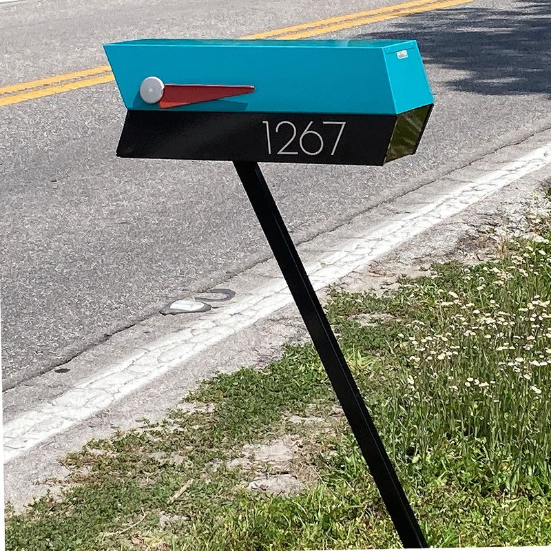 modbox USA Modern Mailbox Address Numbers in Chalet Style Font,