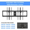 UNHO Heavy-duty Fixed Tilting TV Wall Mounted Bracket Mount Stand