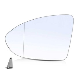 Driver Left Side Mirror Glass - Compatible with VW Vehicles - 2016-2019 e-Golf/Golf R/Golf SportWagen, 2016-2021 Golf/GTI, with Heated, without Auto Dimming, Replace# 5G0857521P, 4579H