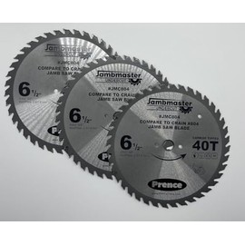 3pc Jambmaster JMC804 Undercut Jamb Saw Blades Comparable to Crain 804