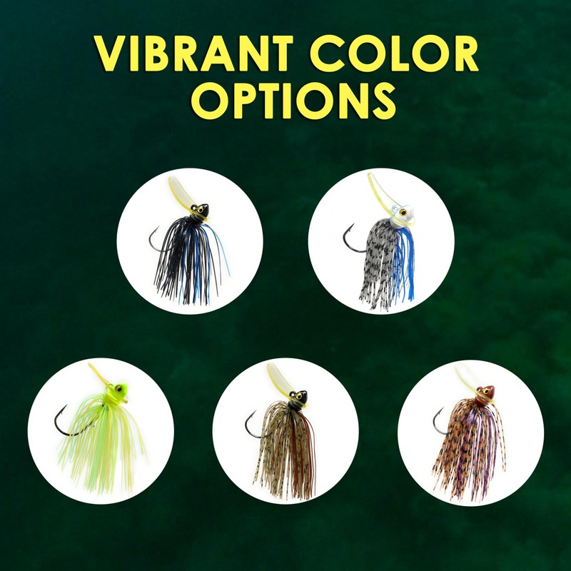 Reaction Tackle Scrounger Jig - 3/8oz - Chartruese Tiger jig