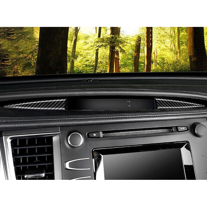 ANUNFRRE Car Accessories Fit for Toyota Highlander 2014-2019 ABS Carbon