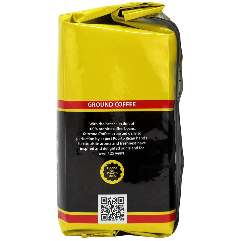 Yaucono Ground Coffee Bagged, 8 Ounce (Pack of 10)